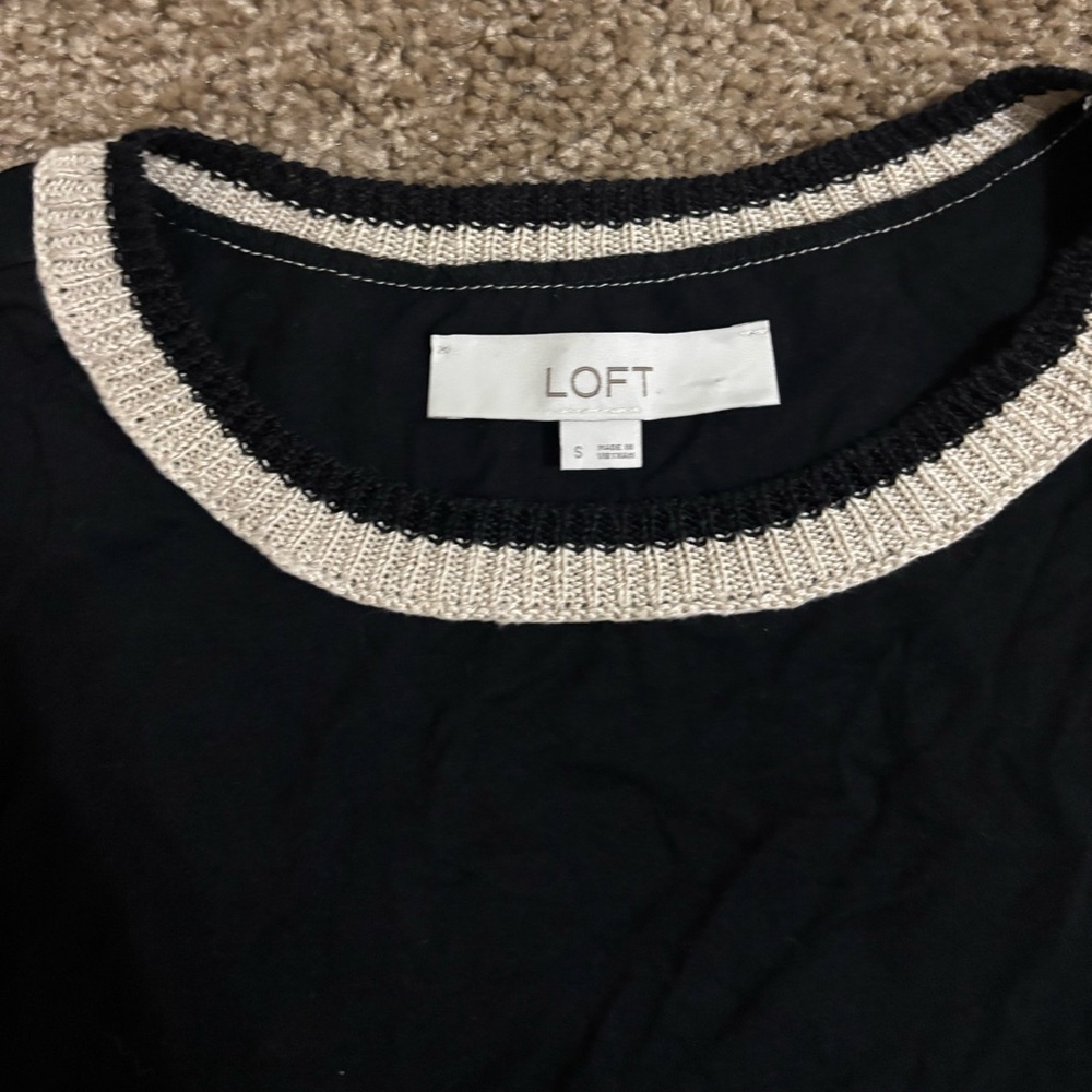 Loft Crochet Trim MIDI Dress Size Small - Picture 6 of 9